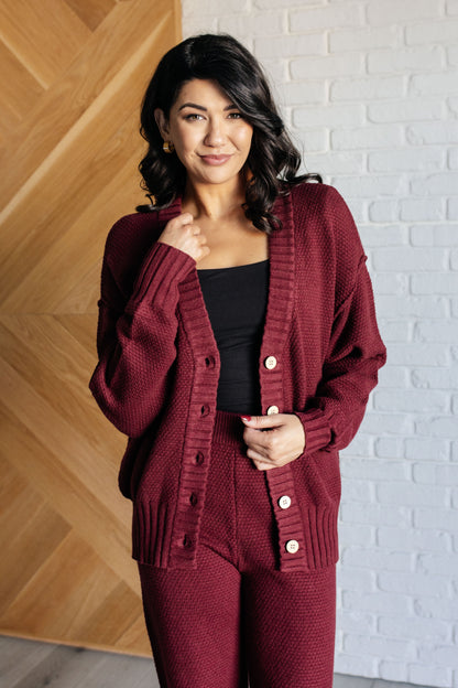 Chic & Cozy Knit Duo in Merlot