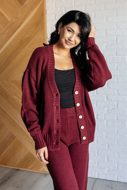 Chic & Cozy Knit Duo in Merlot