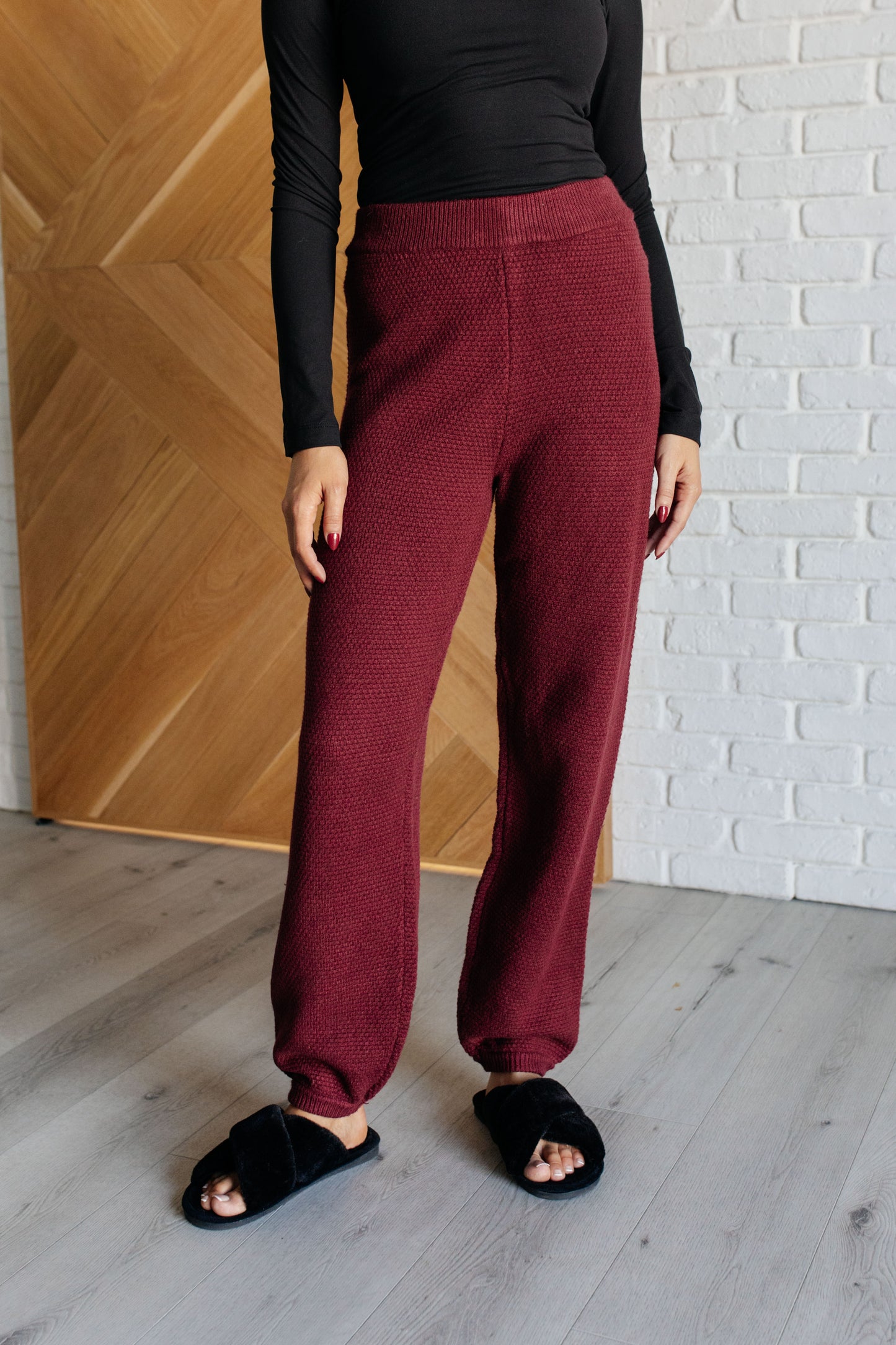 Chic & Cozy Knit Duo in Merlot