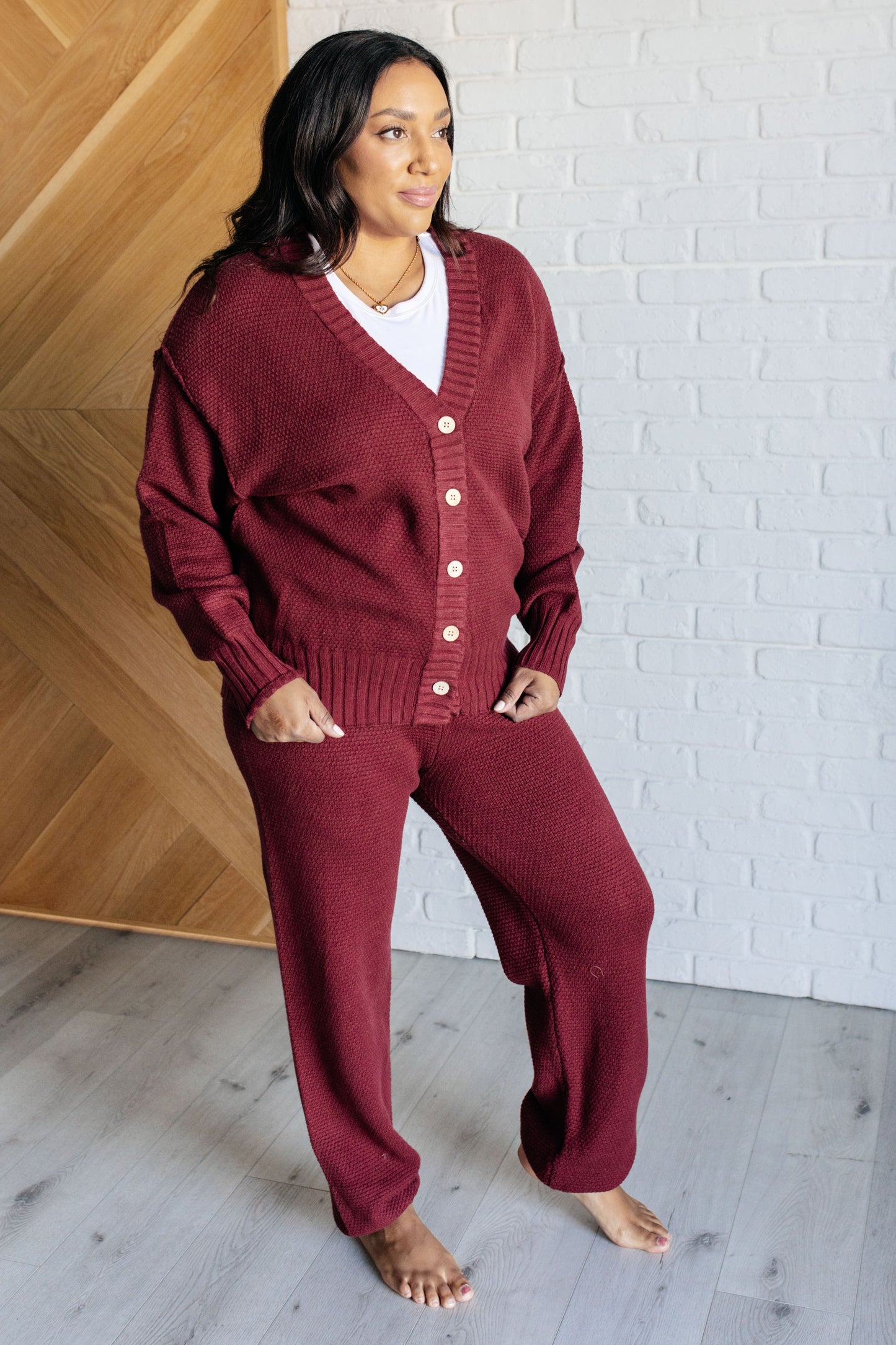 Chic & Cozy Knit Duo in Merlot