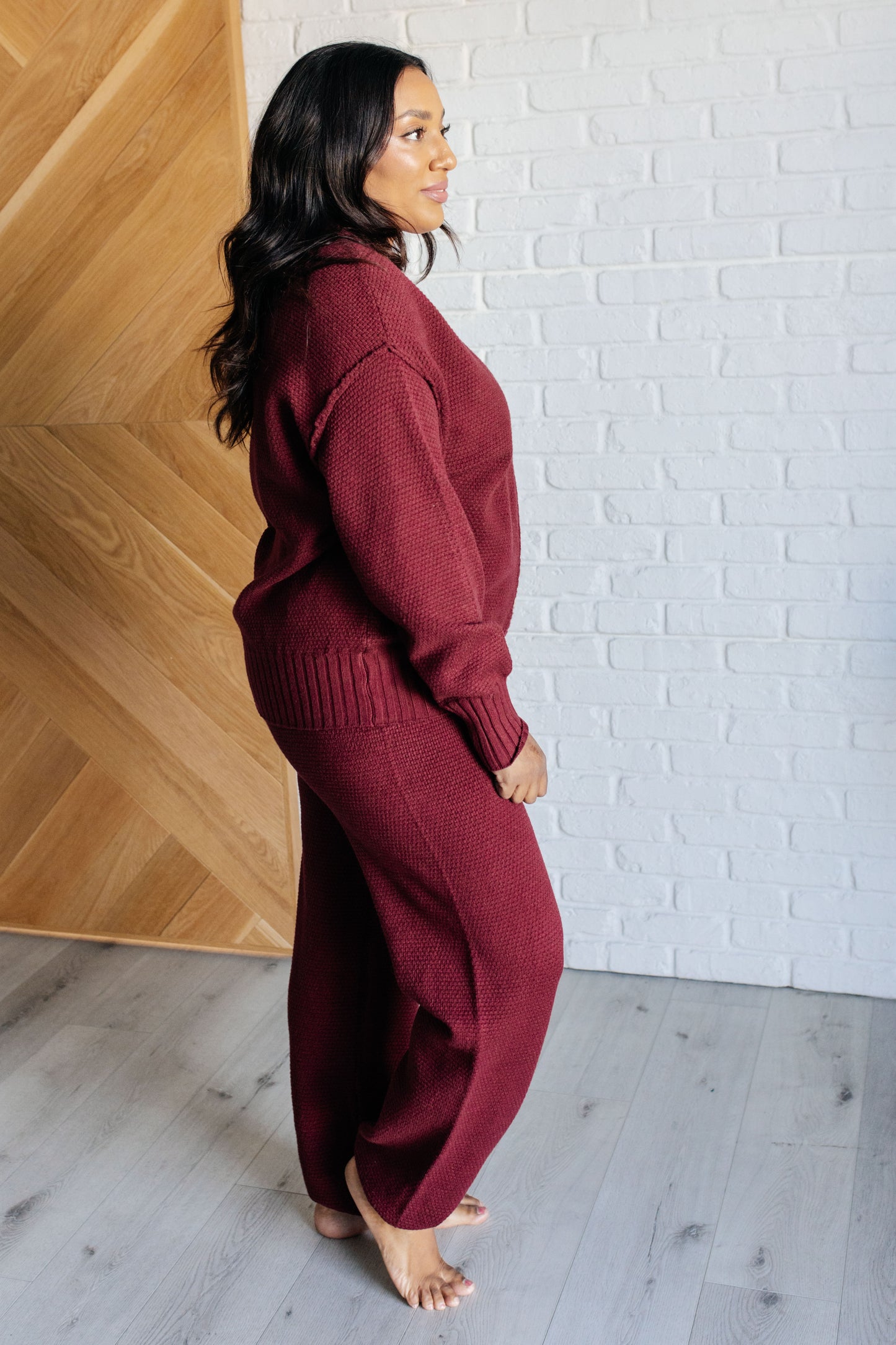 Chic & Cozy Knit Duo in Merlot