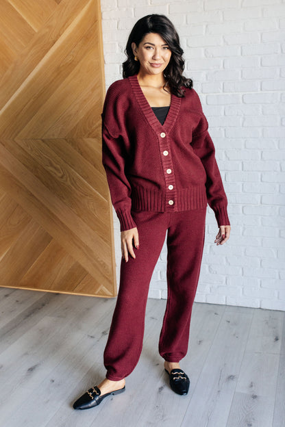 Chic & Cozy Knit Duo in Merlot