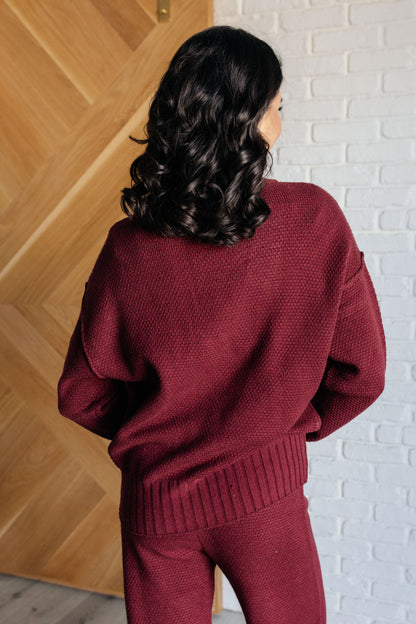 Chic & Cozy Knit Duo in Merlot