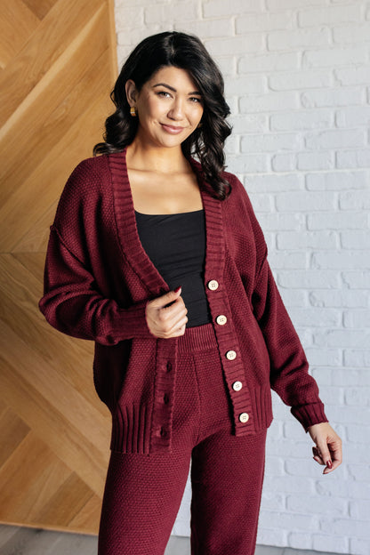 Chic & Cozy Knit Duo in Merlot