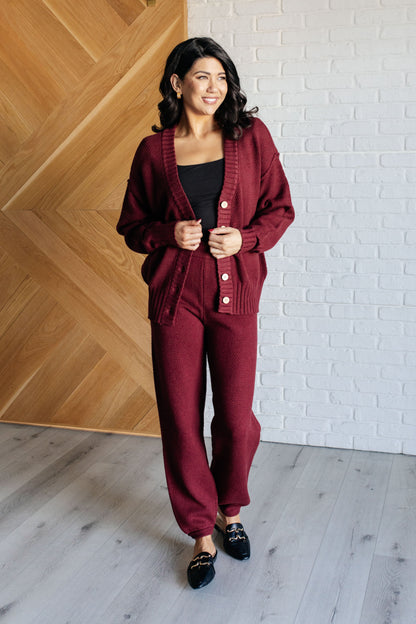 Chic & Cozy Knit Duo in Merlot