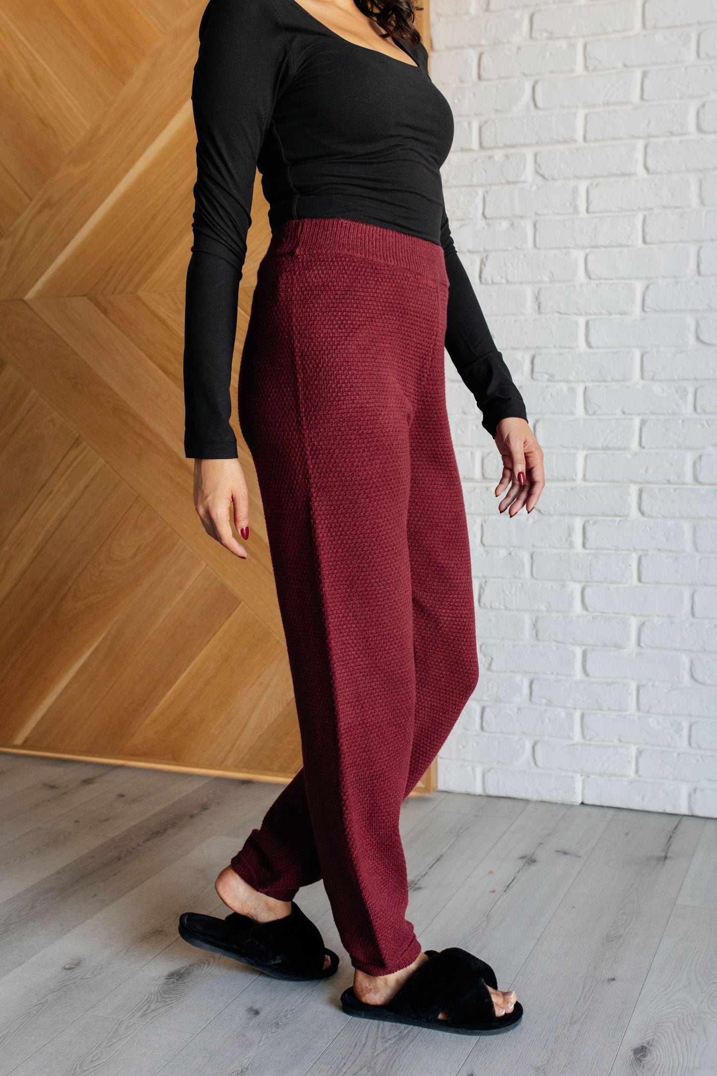 Chic & Cozy Knit Duo in Merlot