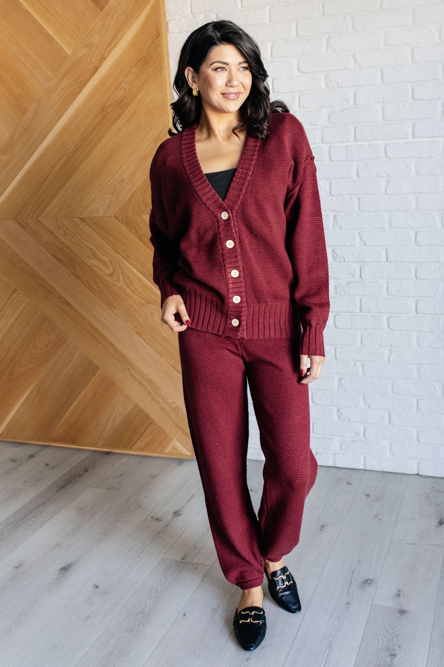 Chic & Cozy Knit Duo in Merlot