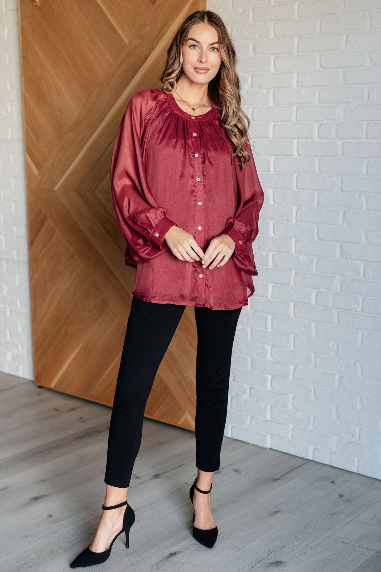 Joyful Elegance Bat Sleeve Shirt