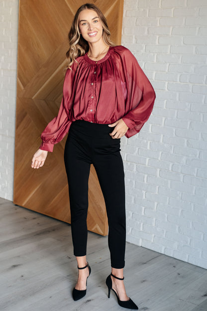 Joyful Elegance Bat Sleeve Shirt