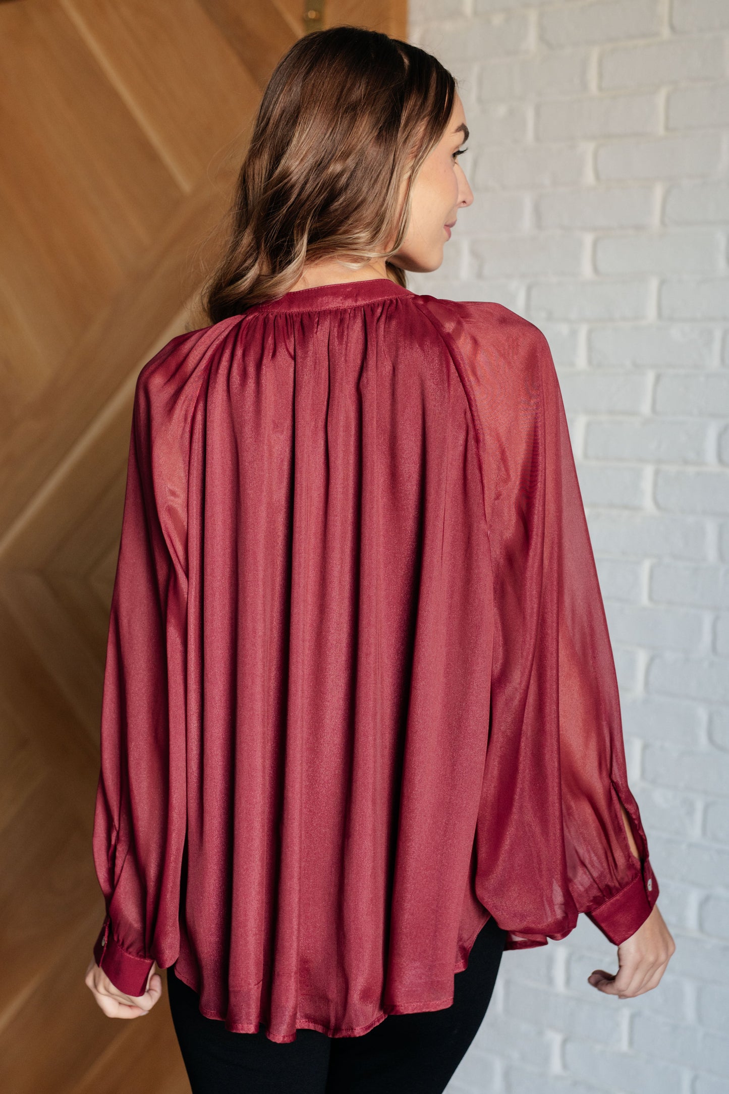 Joyful Elegance Bat Sleeve Shirt