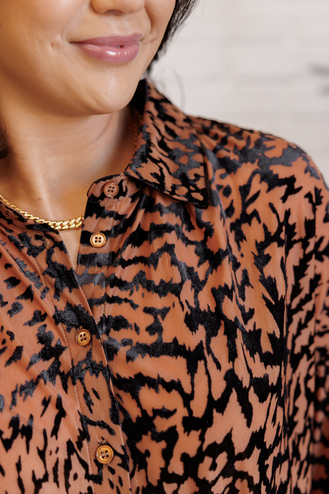 Wild Elegance Leopard Blouse