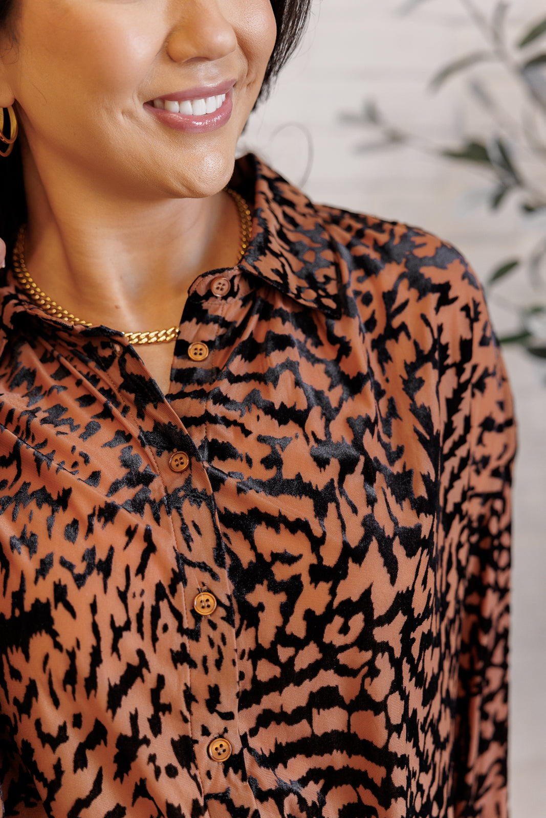 Wild Elegance Leopard Blouse