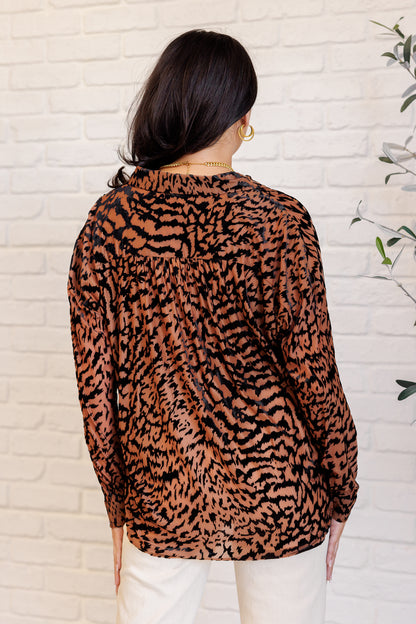 Wild Elegance Leopard Blouse