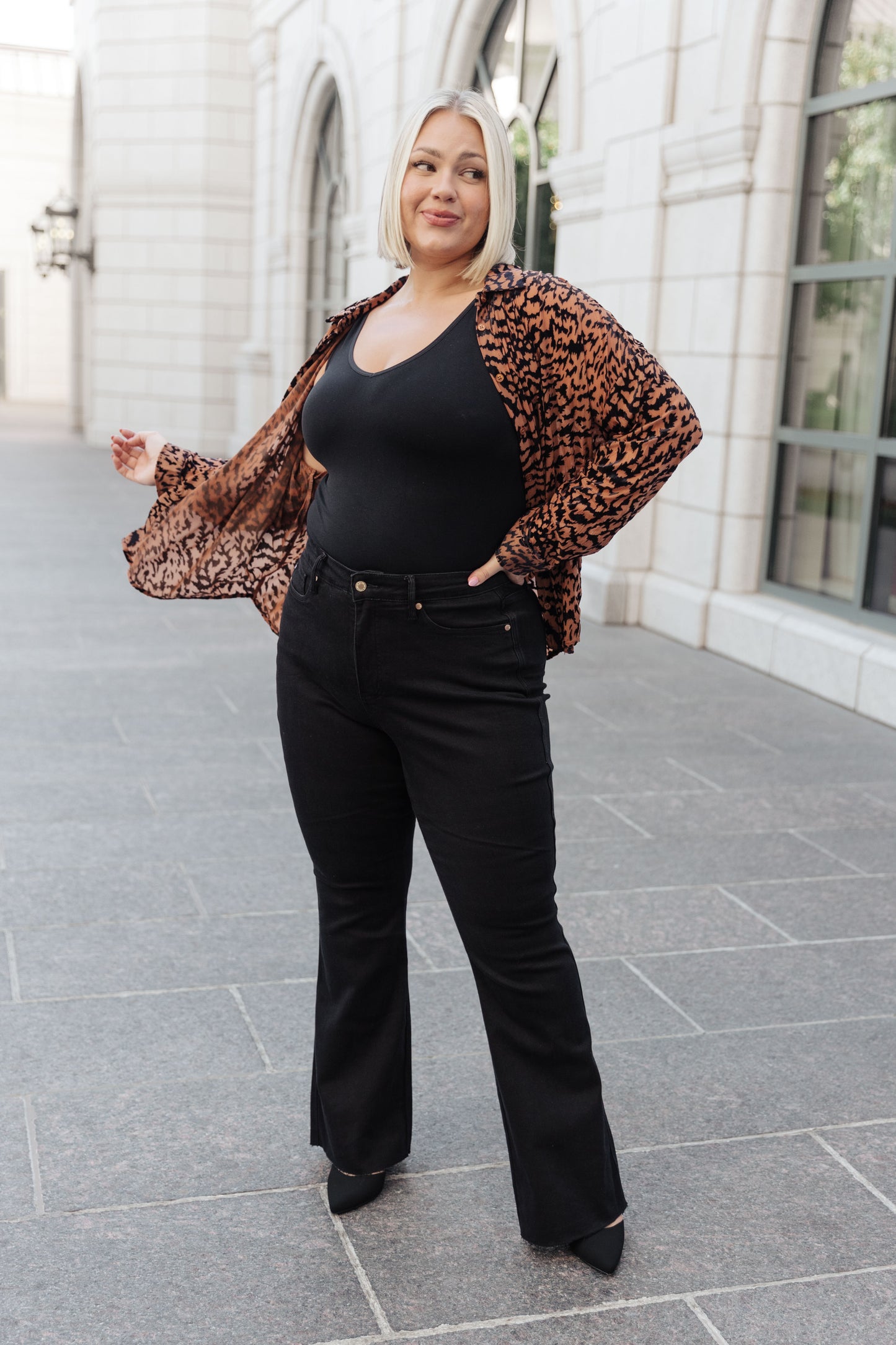 Wild Elegance Leopard Blouse