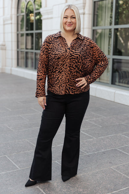 Wild Elegance Leopard Blouse