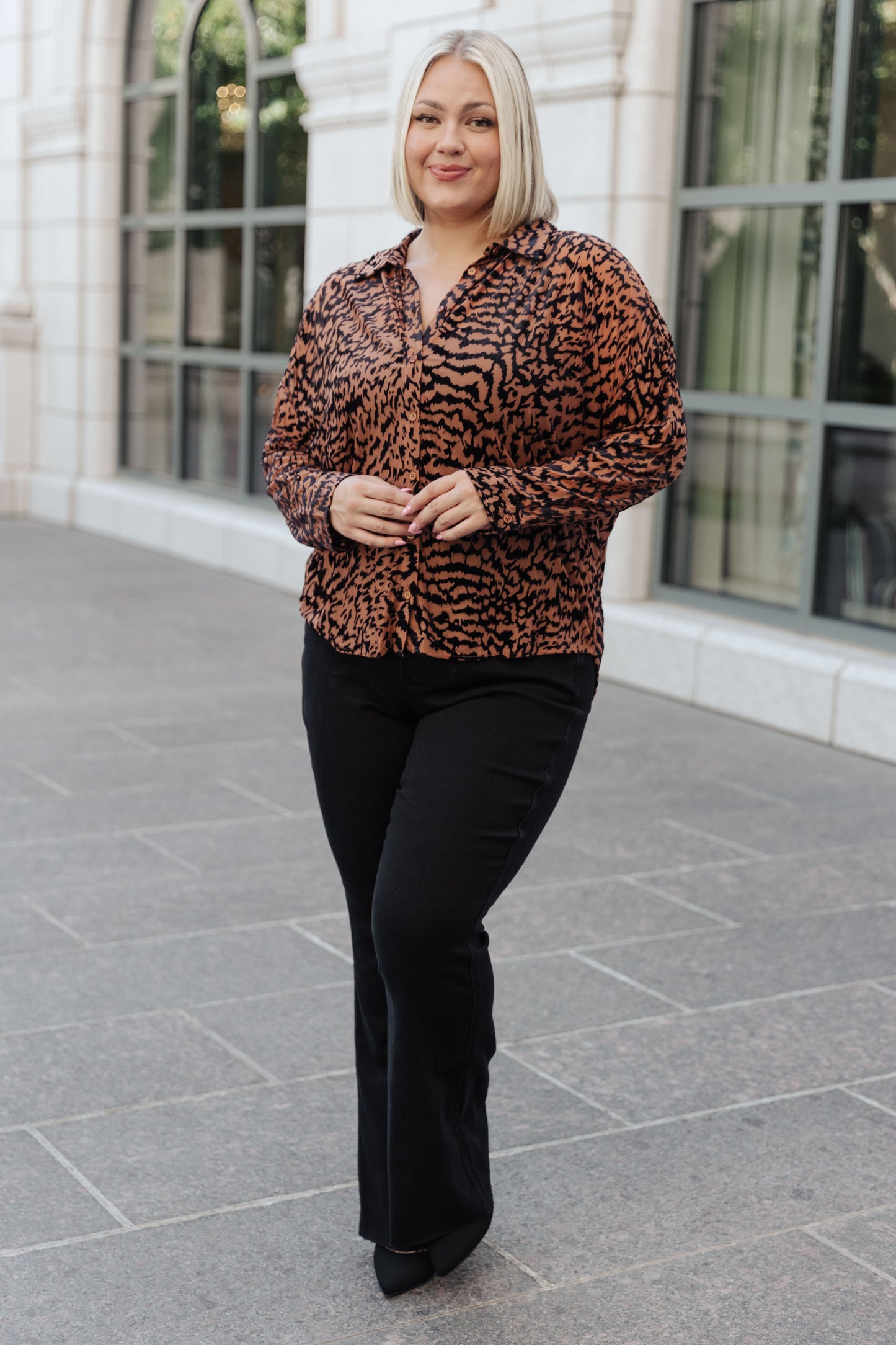 Wild Elegance Leopard Blouse