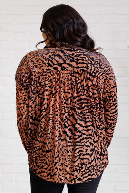 Wild Elegance Leopard Blouse