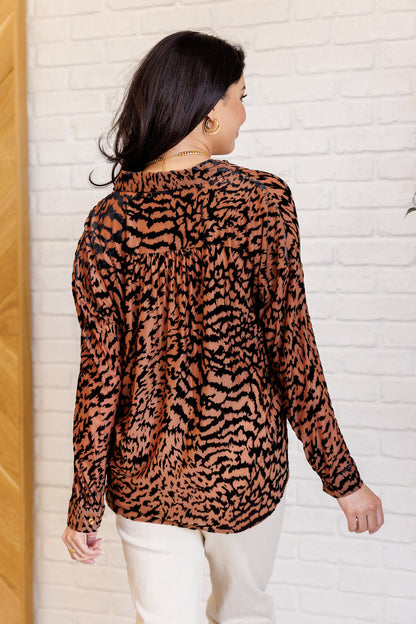 Wild Elegance Leopard Blouse