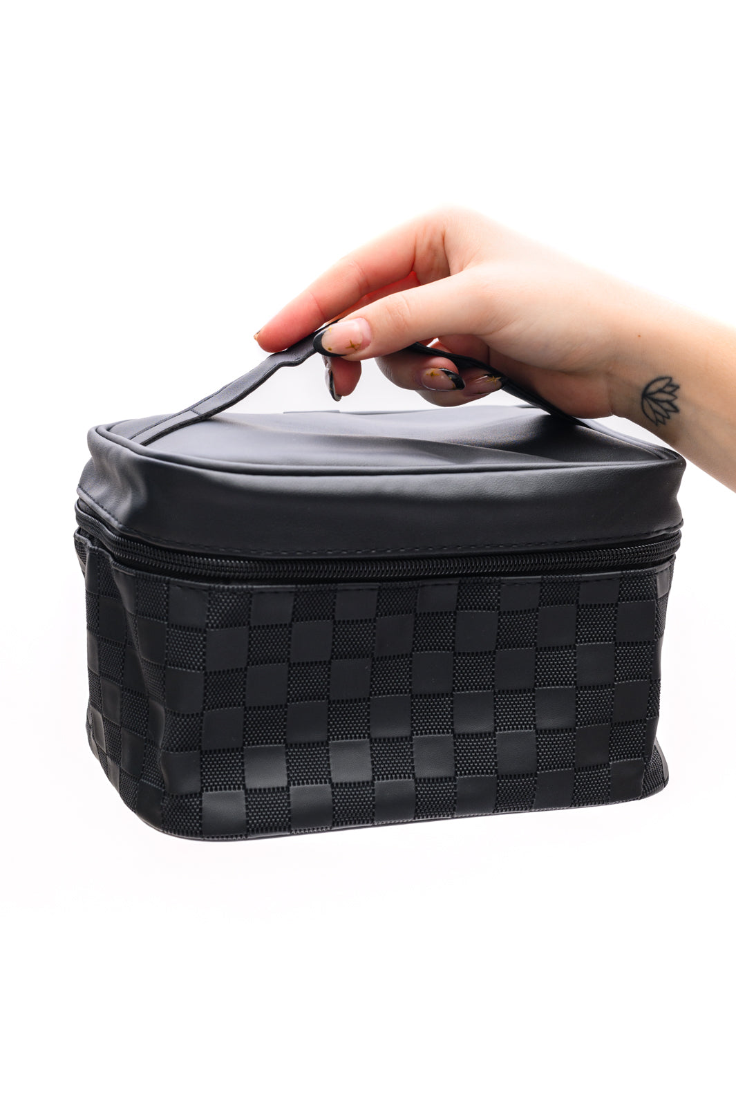 ChicCheck Cosmetic Bag Collection - 4-Piece Black Edition