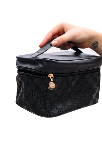 ChicCheck Cosmetic Bag Collection - 4-Piece Black Edition