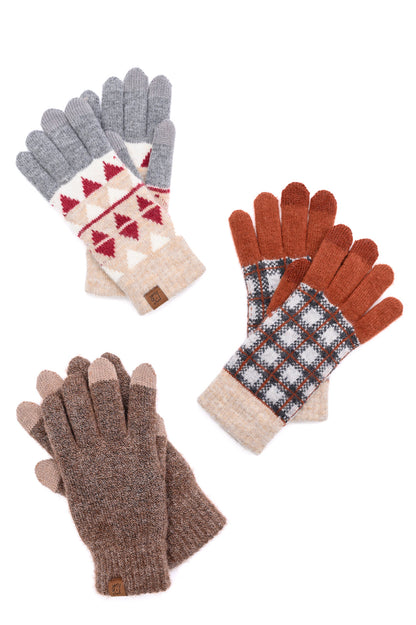 Touch & Go Glove Trio