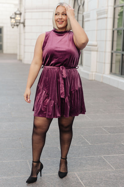 Bow & Bliss Velvet Dress