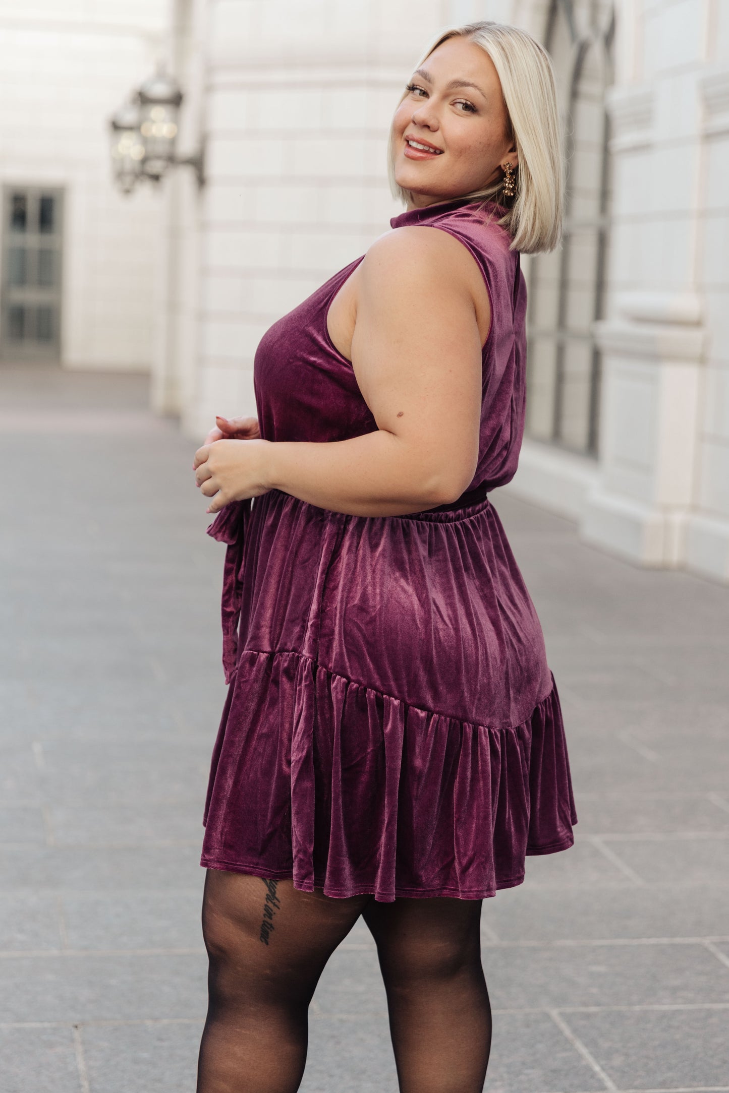 Bow & Bliss Velvet Dress