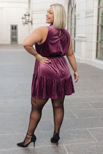 Bow & Bliss Velvet Dress