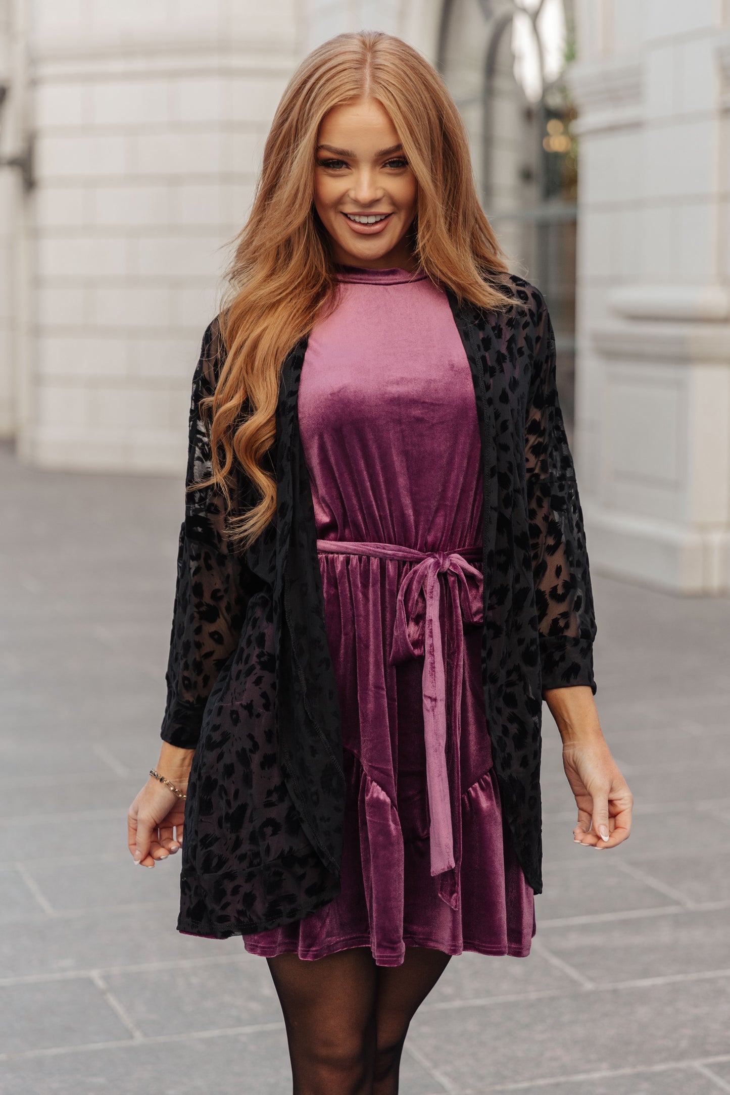 Bow & Bliss Velvet Dress