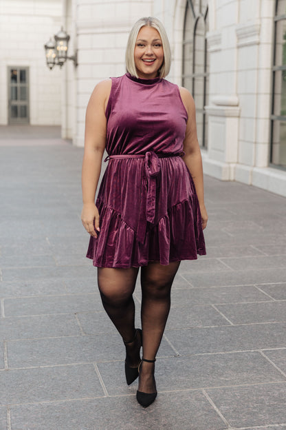 Bow & Bliss Velvet Dress