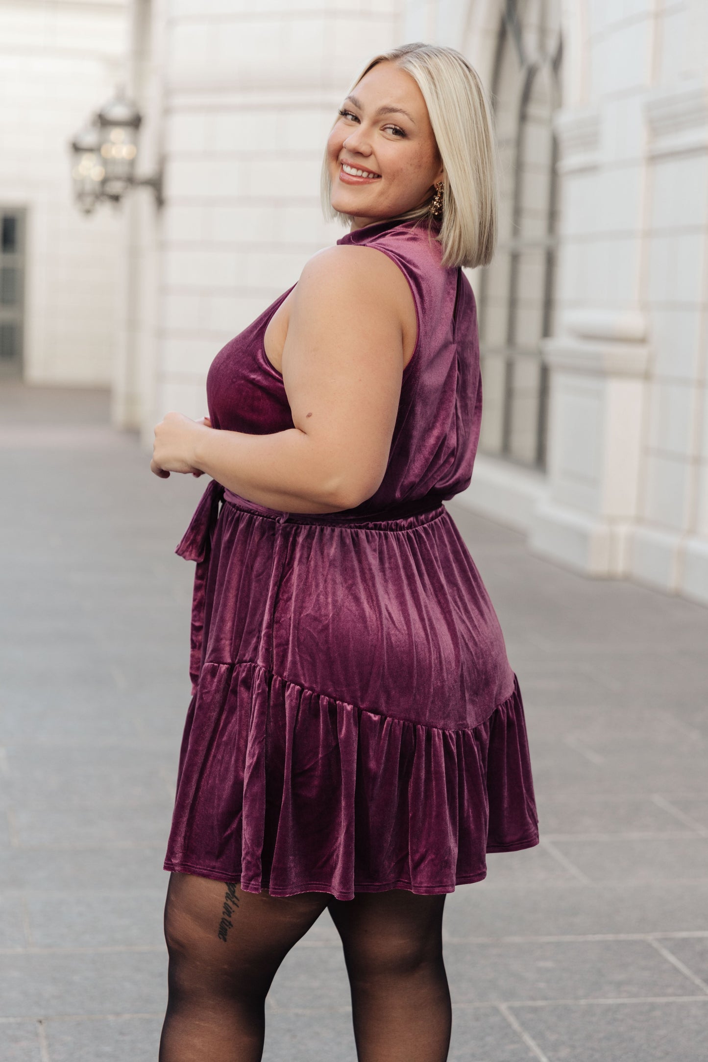 Bow & Bliss Velvet Dress