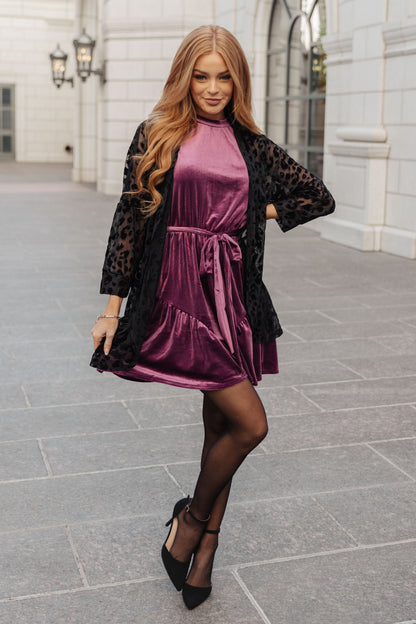 Bow & Bliss Velvet Dress