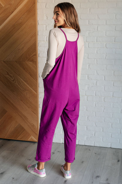 Effortlessly Yours Strappy Jumpsuit in Light Plum