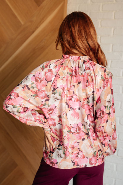 Radiant Floral Elegance Blouse