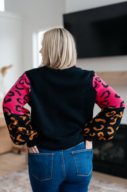 Fierce and Flawless Animal Print Sweater