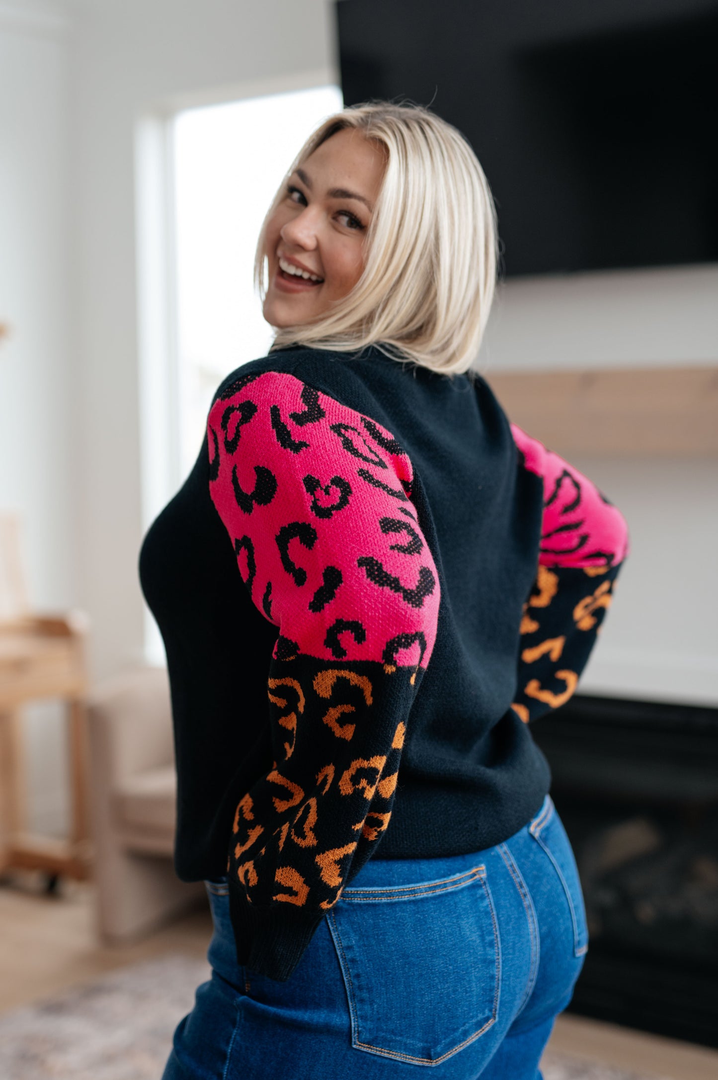 Fierce and Flawless Animal Print Sweater