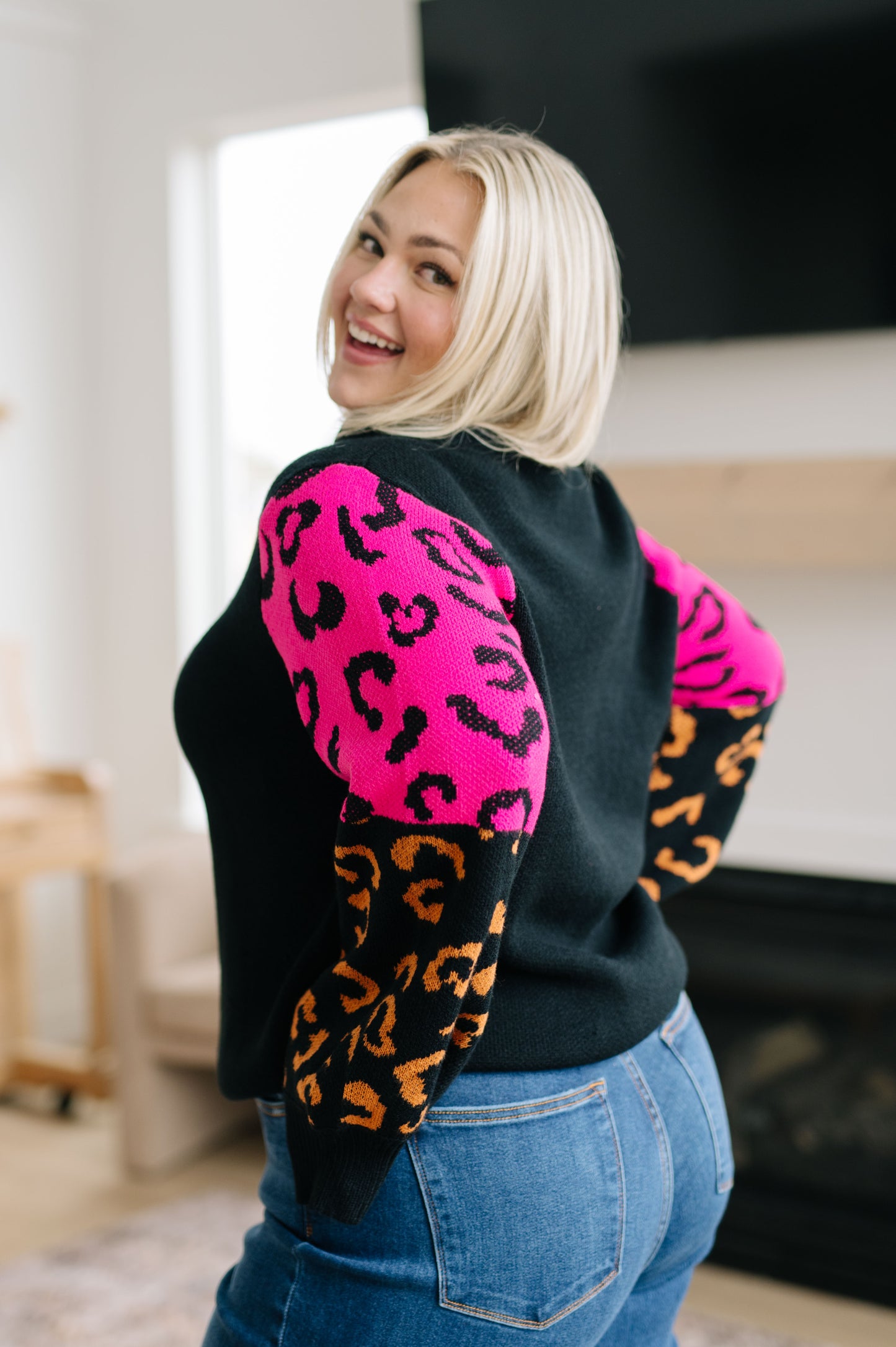 Fierce and Flawless Animal Print Sweater