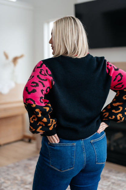 Fierce and Flawless Animal Print Sweater