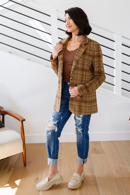 Chic Authority Plaid Blazer