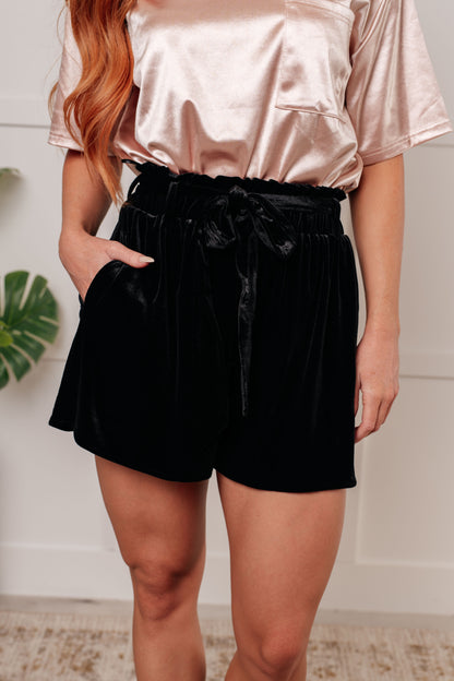 Luxe Wrap Velvet Shorts