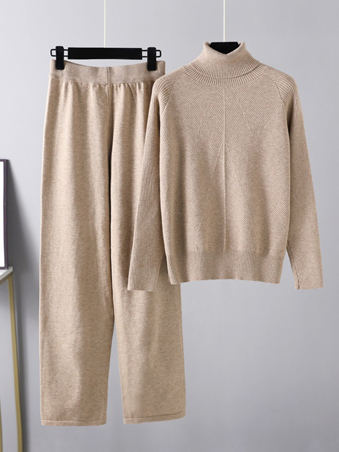 CozyChic Turtleneck Pants Set