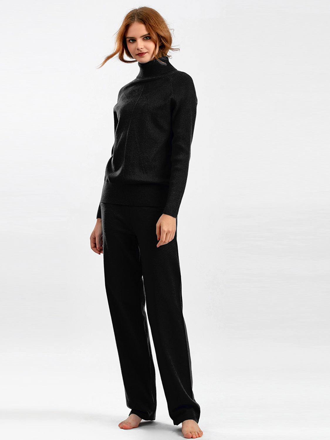 CozyChic Turtleneck Pants Set