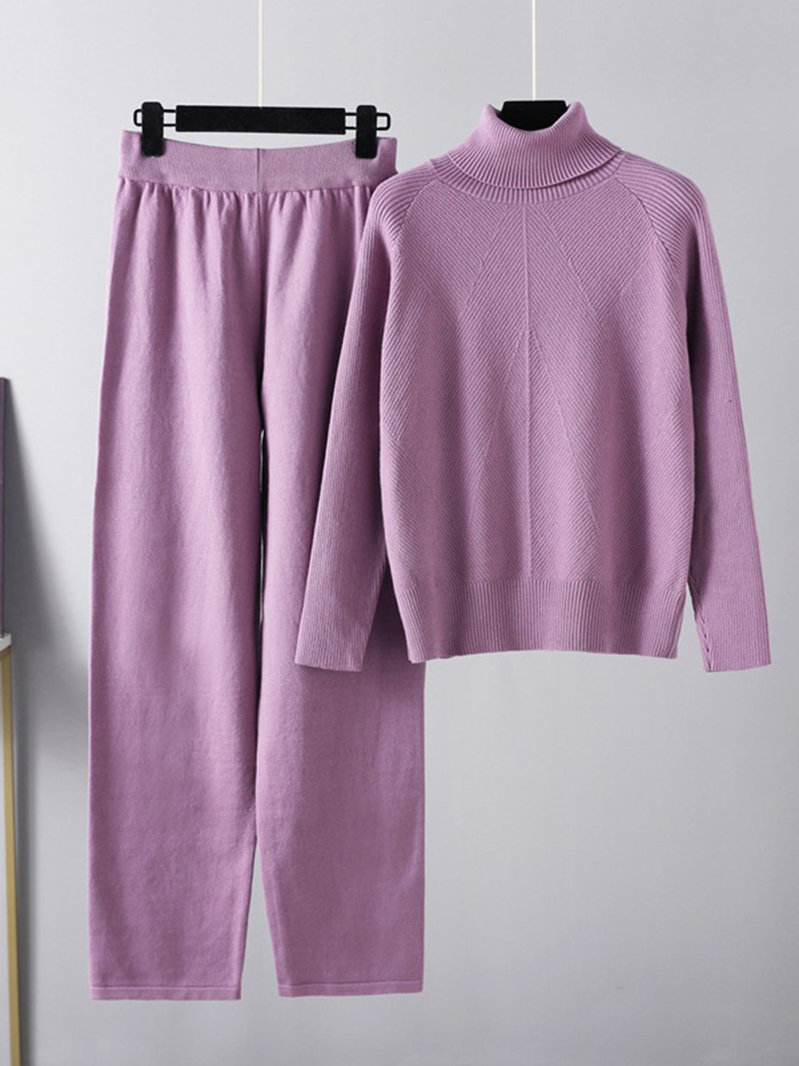 CozyChic Turtleneck Pants Set