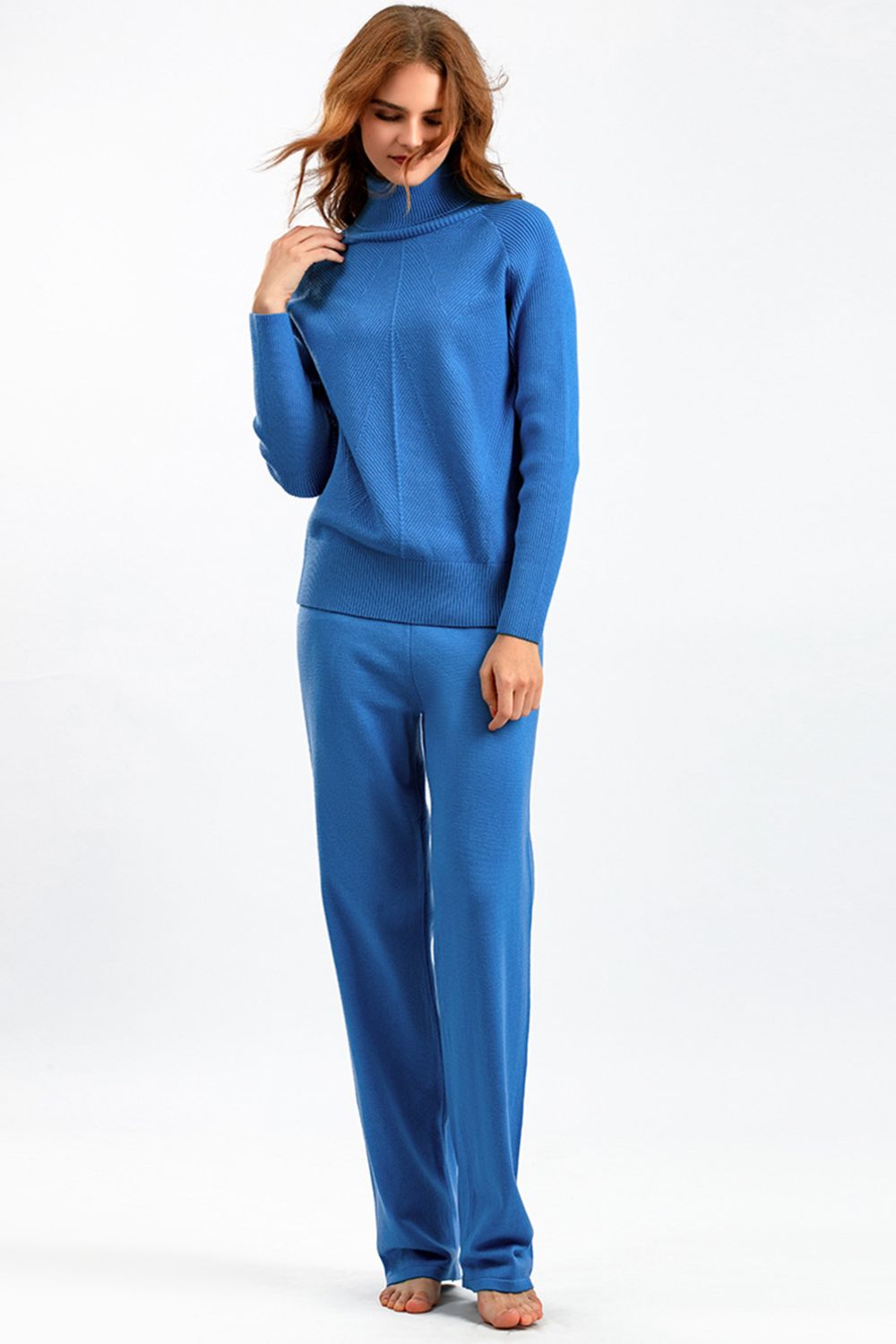 CozyChic Turtleneck Pants Set