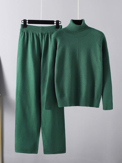 CozyChic Turtleneck Pants Set