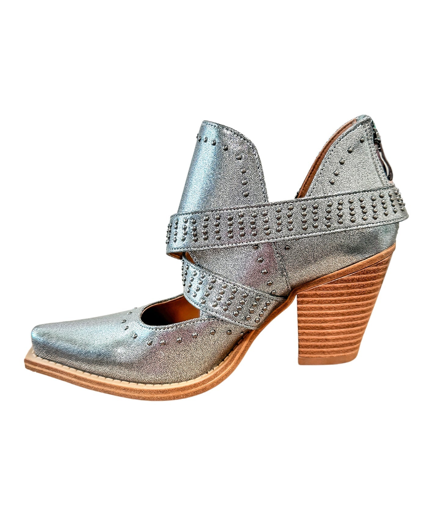 Silver Fantasia Ankle Boots