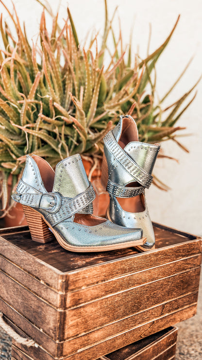 Silver Fantasia Ankle Boots