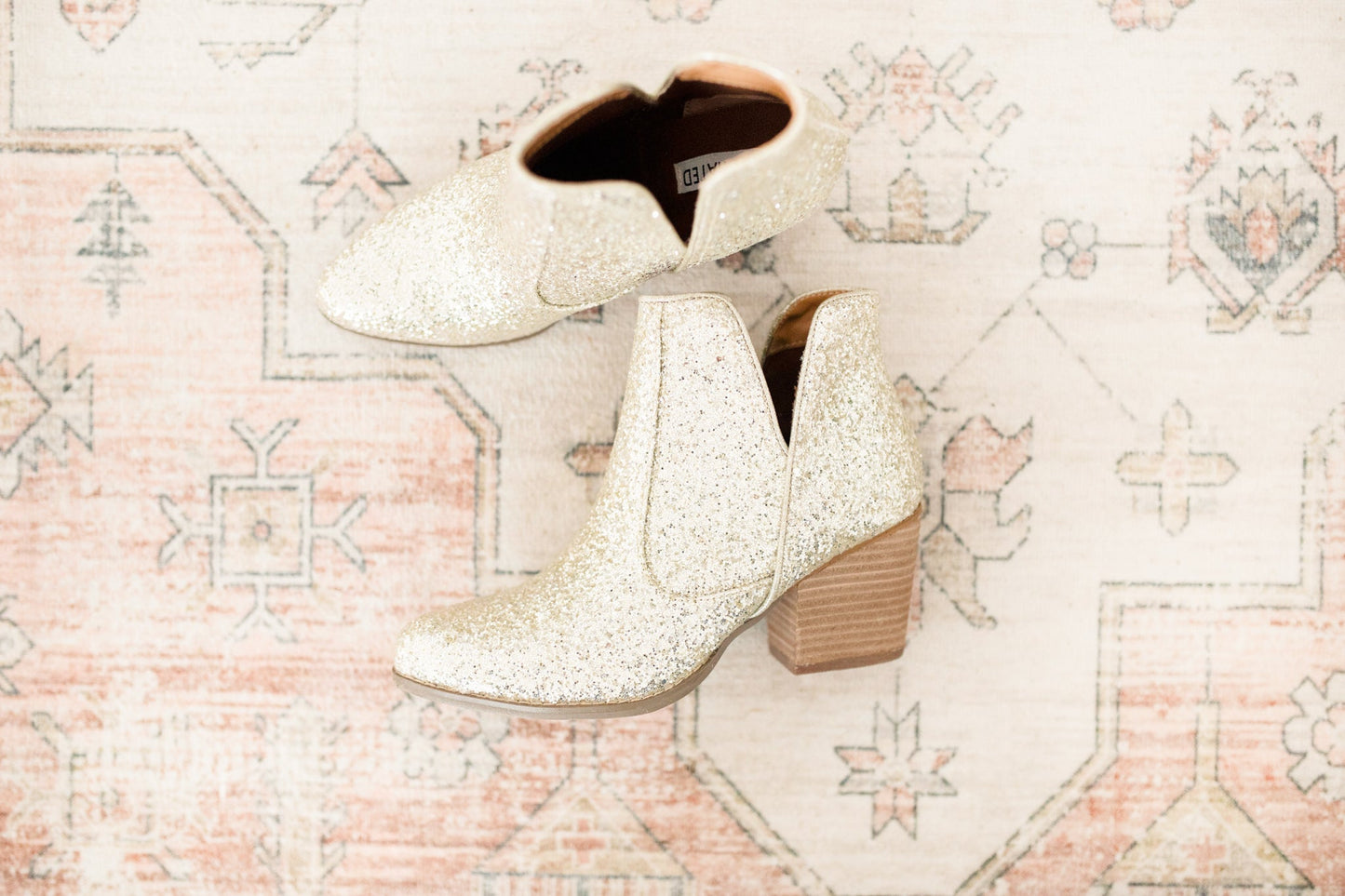 Golden Hour Glitter Booties