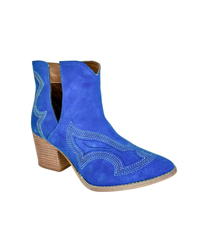 Sleek Sophistication Ankle Boots - Blue