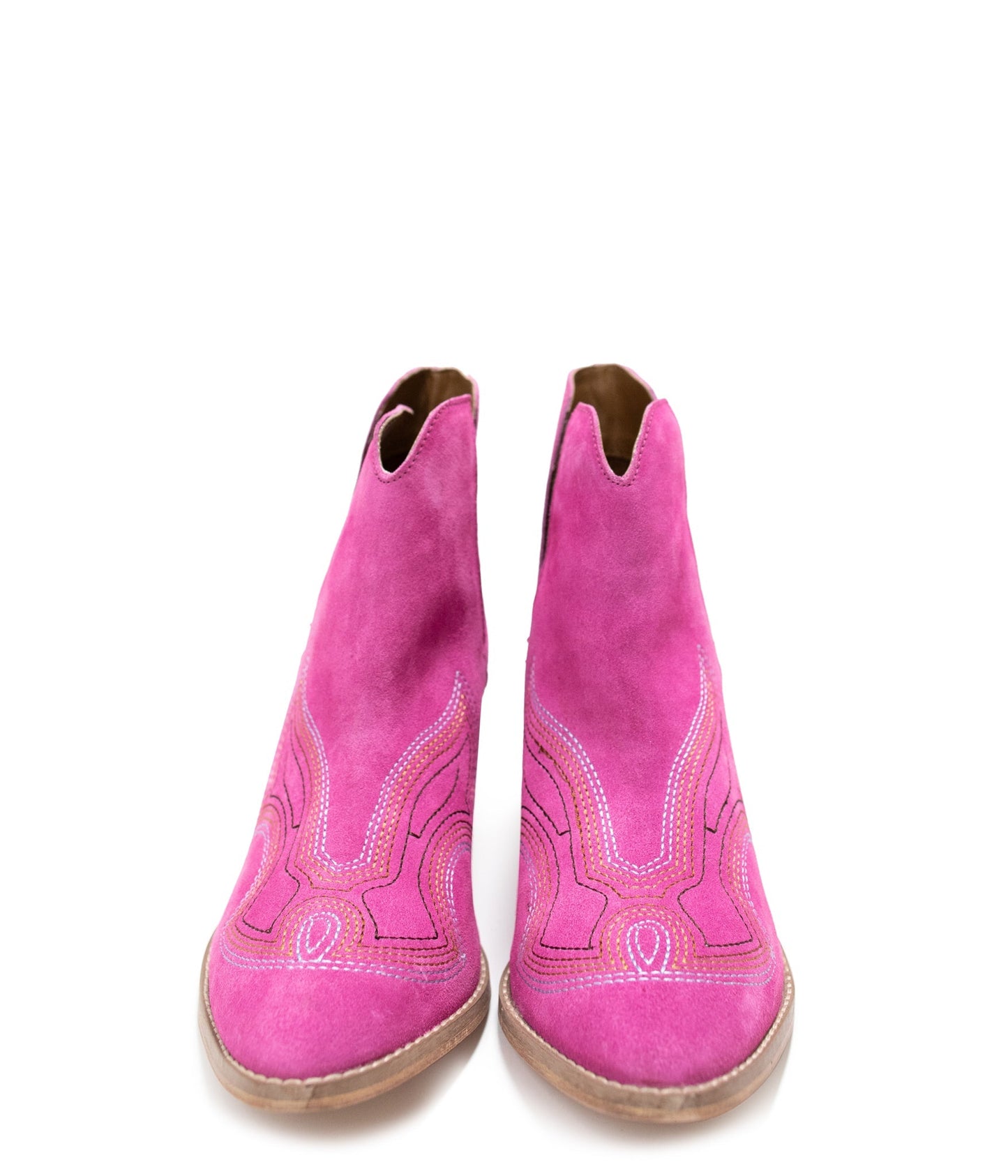 Sleek Sophistication Ankle Boots - Magenta